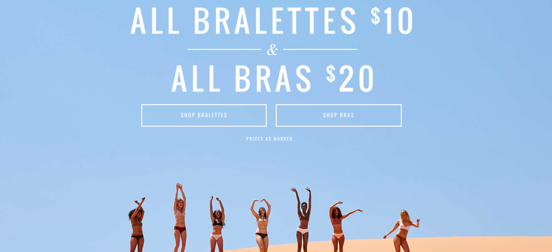 Aerie Bralettes, $10 | Aerie Bras, $20